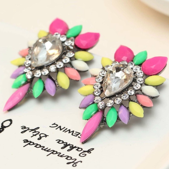 Jewelry - 4 for $25 SALE!!!! Fashion Colorful Earrings Studs